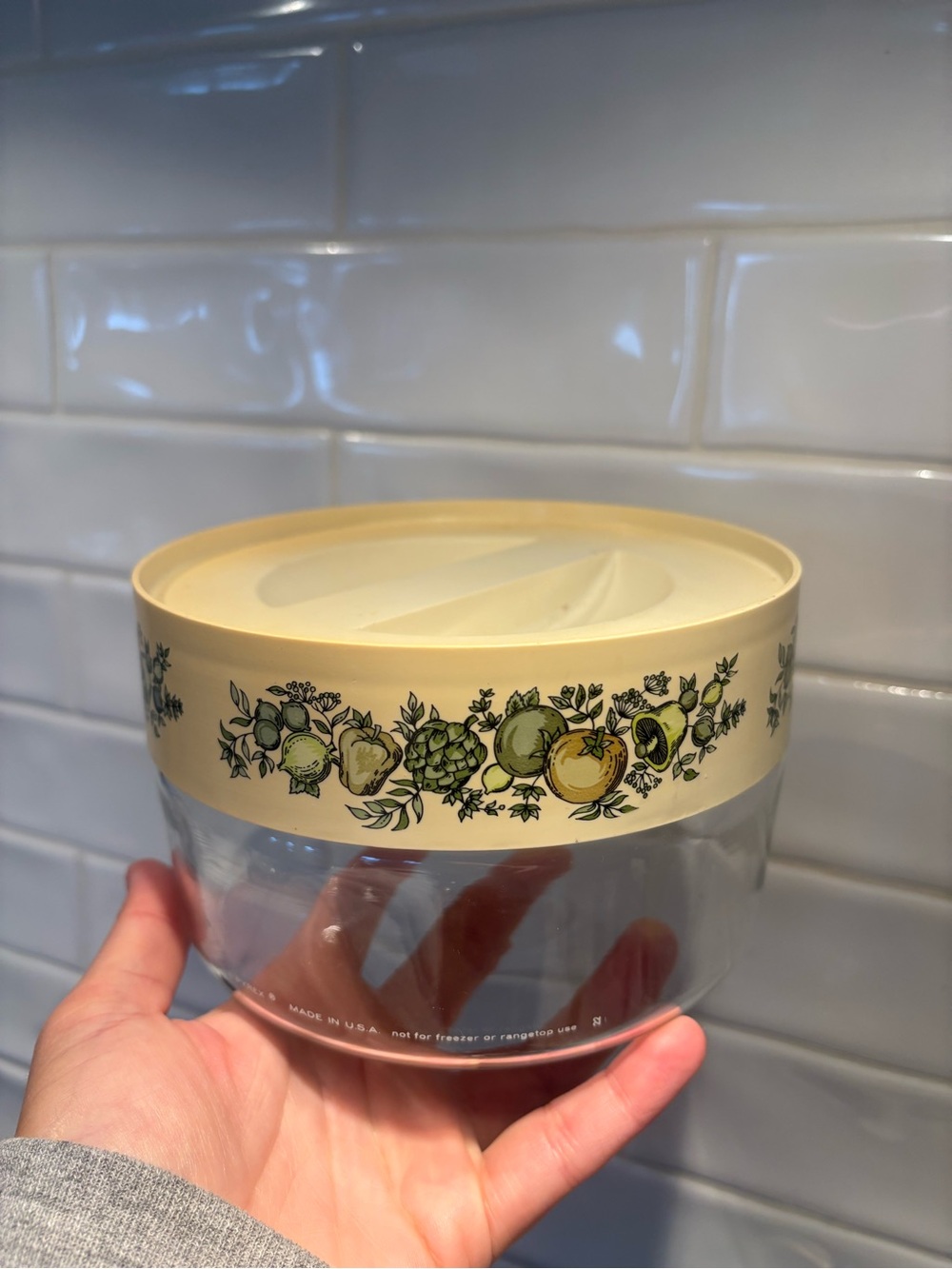 Vintage Pyrex Spice of Life Glass Storage Container